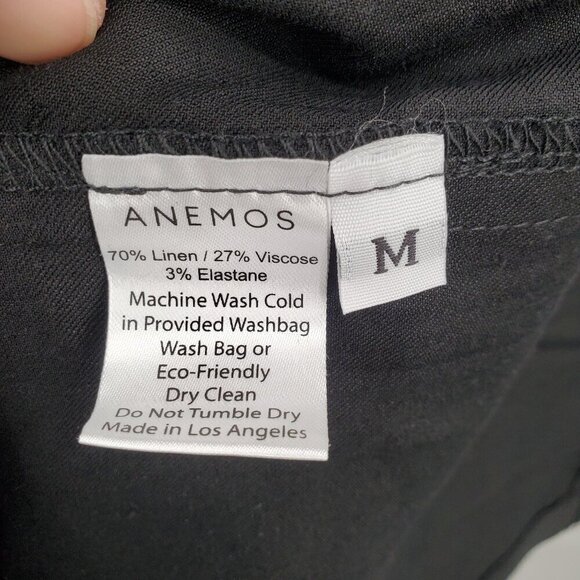 Anemos The Tortoise Cutout Midi Dress in Stretch Linen Women Size Medium NWT - Picture 7 of 13